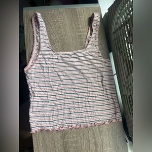 American eagle soft and sexy striped tank top size small